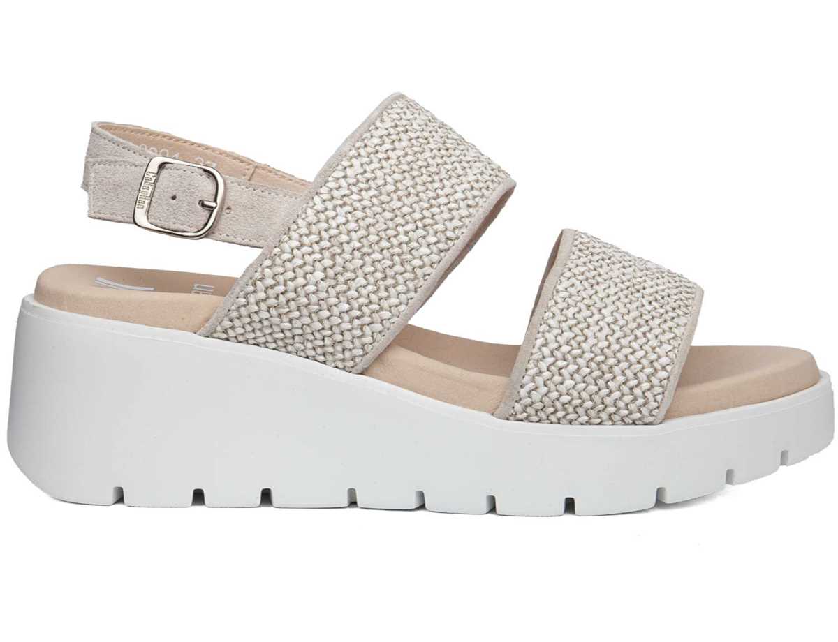 Callaghan 32001 Bera Sleehak Sandalen Dames Bruin Wit | EYP335RB
