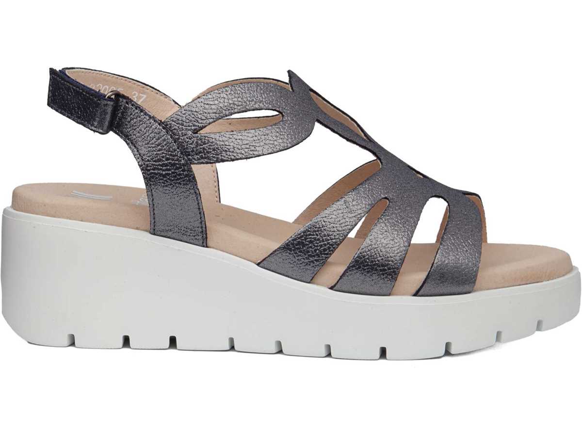 Callaghan 32005 Bera Sandalen Plateauzool Dames Blauw | EEZ151SO