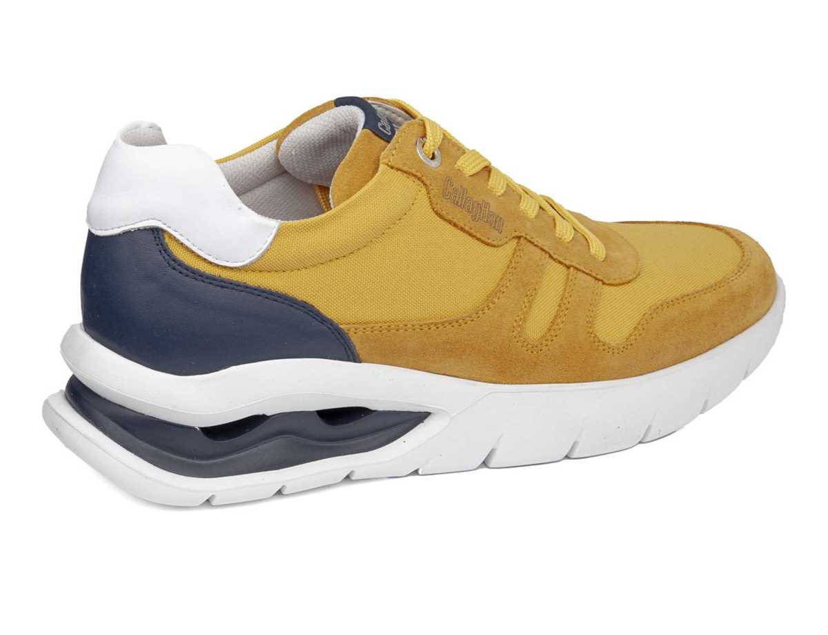 Callaghan 45416 Vento Sneakers Heren Geel Blauw | AMX2443SV