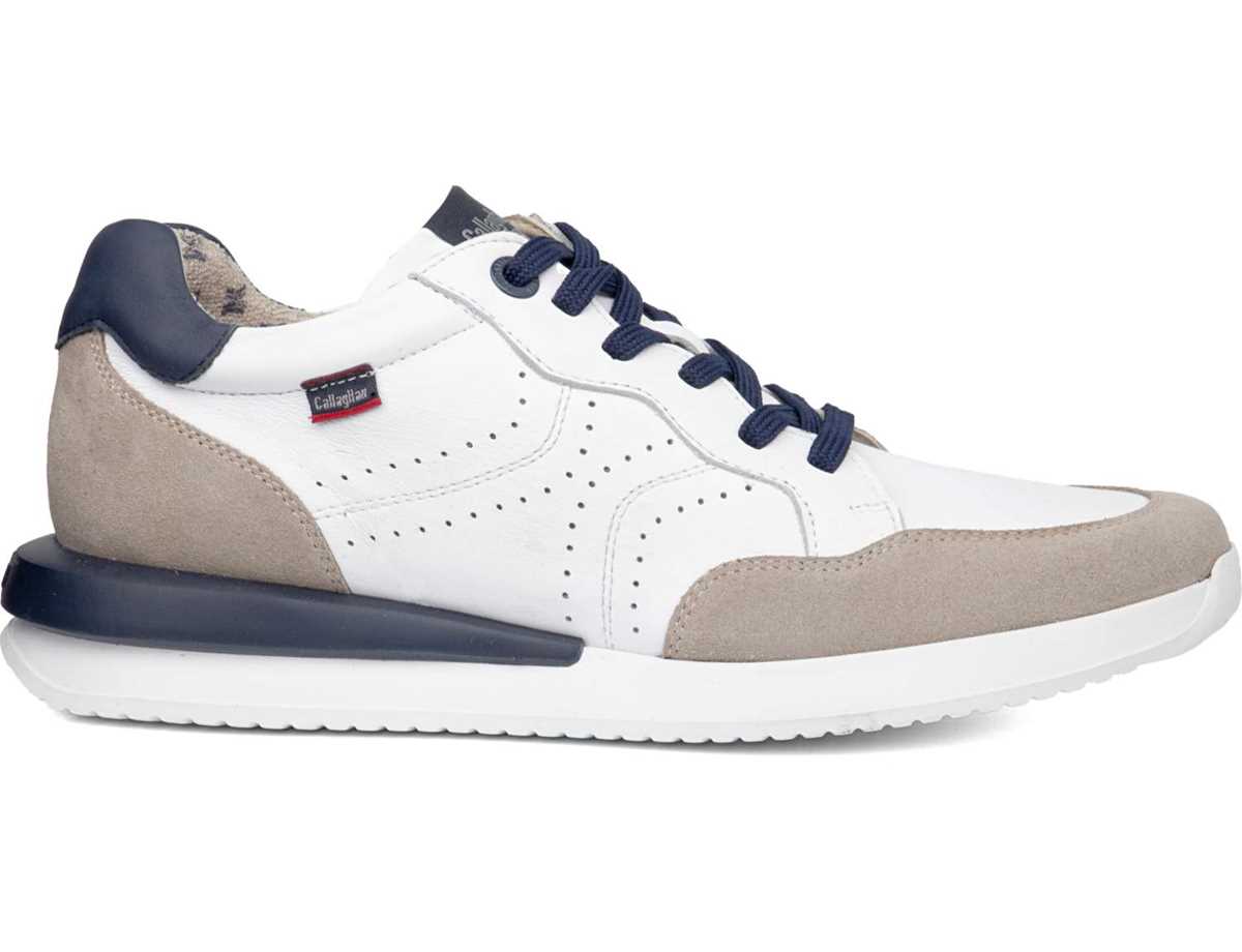 Callaghan 51107 Moses Sneakers Heren Wit Beige Blauw | UZM4736GV