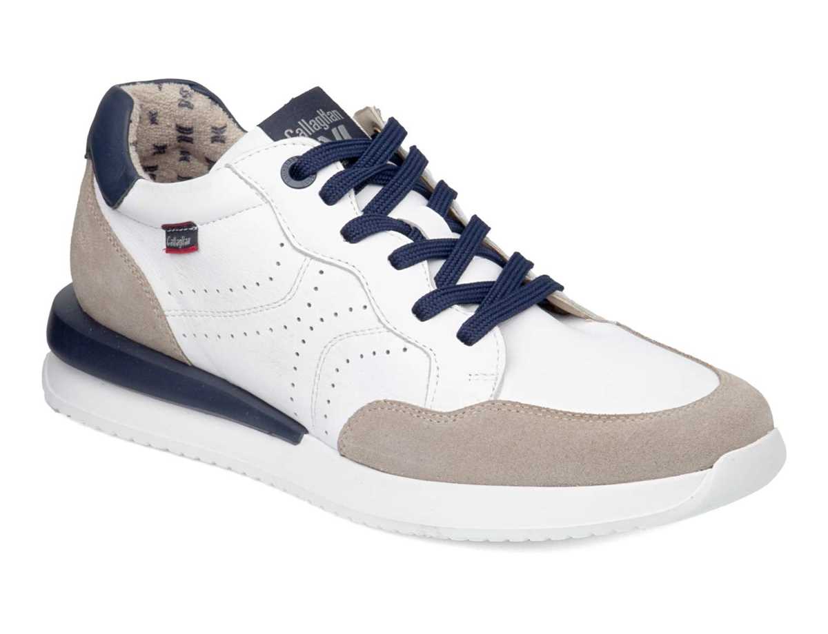Callaghan 51107 Moses Sneakers Heren Wit Beige Blauw | UZM4736GV