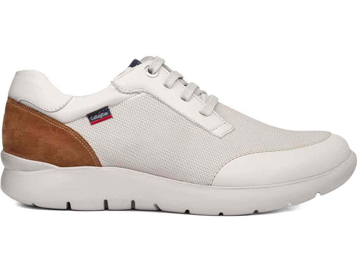 Callaghan 51308 Nuvole Sneakers Heren Wit Bruin | ACV2210GS