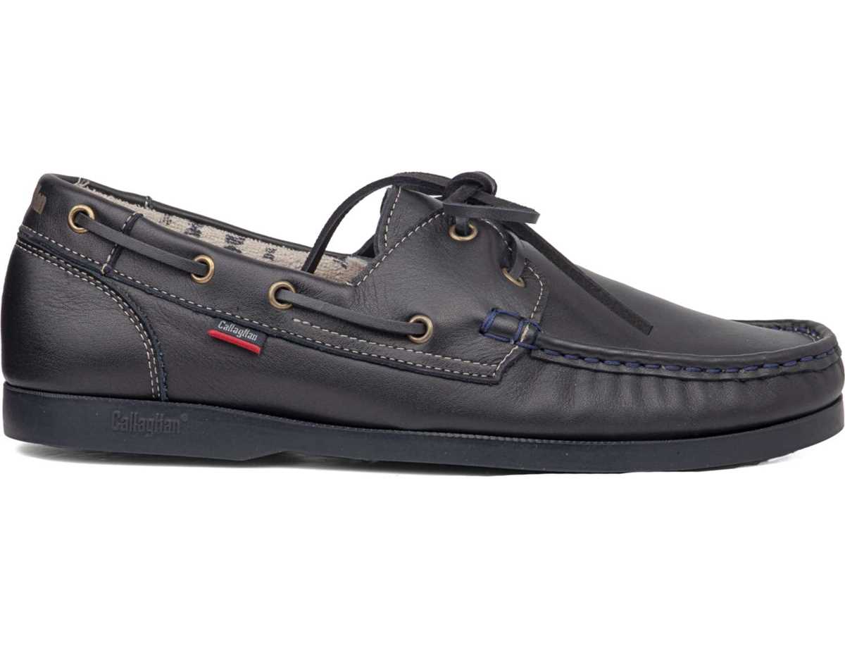 Callaghan 51604 Yate Bootschoenen Heren Zwart Blauw | TJW3717AL