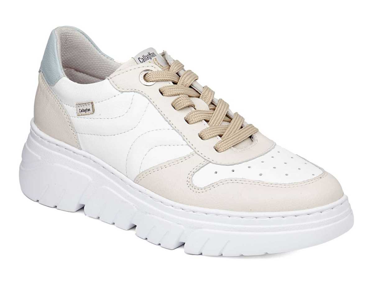 Callaghan 51806 Baccara Platform Sneakers Dames Beige Wit Blauw | FUO6887YJ