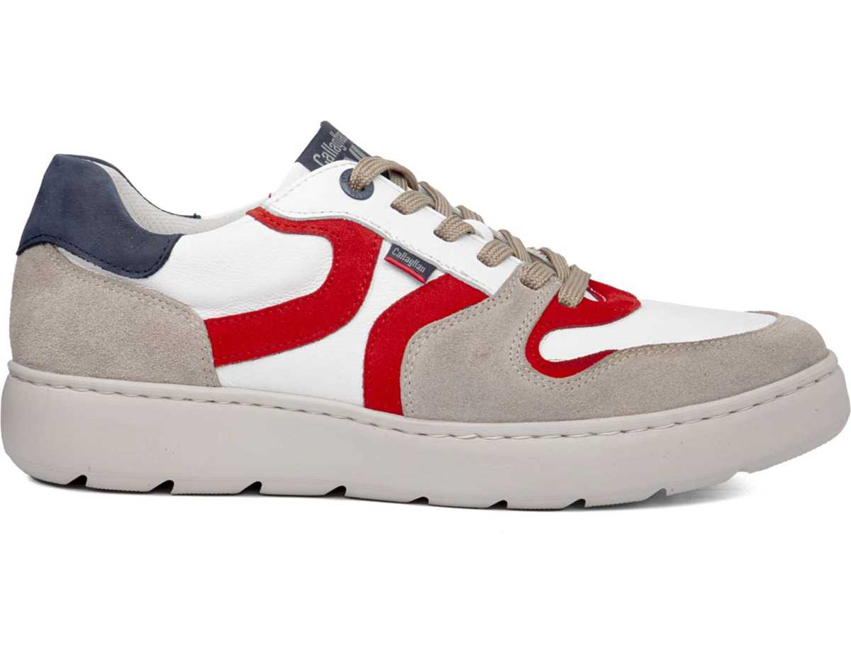Callaghan 54802 Pint Vrijetijdsschoenen Heren Beige Wit Rood | PTX9982LC