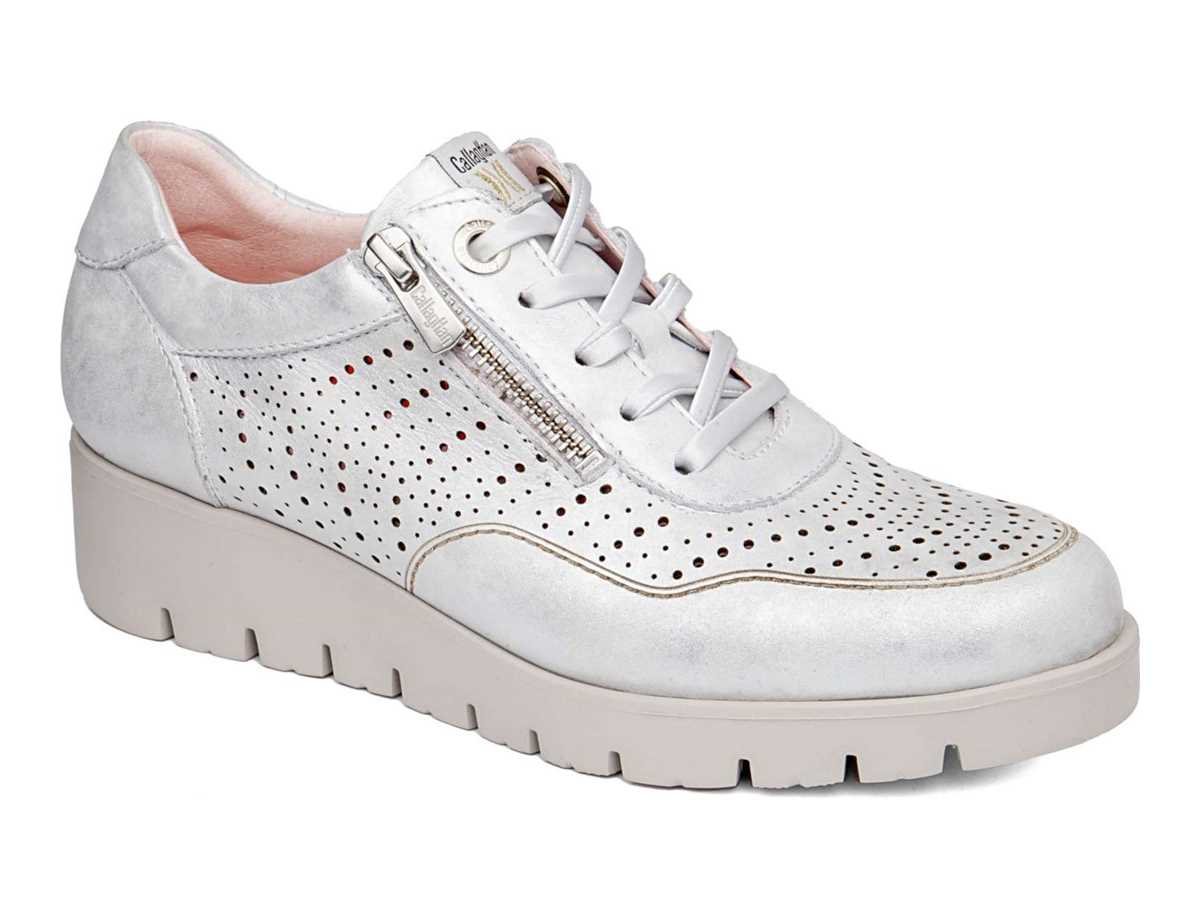 Callaghan 89894 Haman Platform Sneakers Dames Zilver | WMI68LI