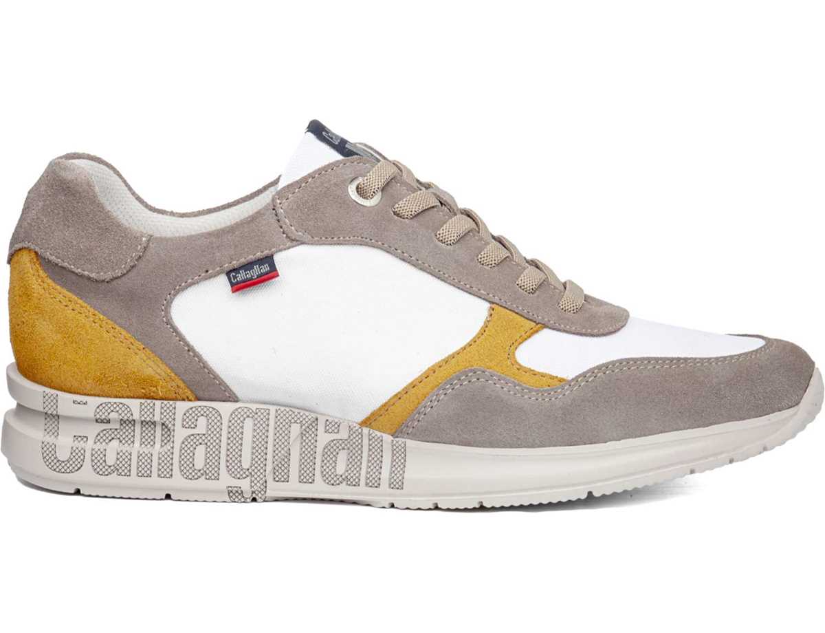 Callaghan 91324 Goliat S.I.Lase Sneakers Heren Grijs Wit Geel | AUQ7335OI